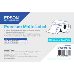 PREMIUM MATTE LABEL DIE CUTROLL