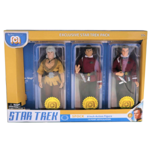 Set 3 figuras Khan Kirk Spock Star Trek 20cm