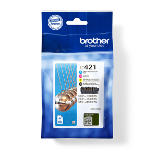 Brother LC-421VAL PagePack 4 pieza(s) Original Rendimiento estándar Negro, Cian, Magenta, Amarillo Brother LC-421VAL PagePack 4 pieza(s) Original Rendimiento estándar Negro, Cian, Magenta, Amarillo