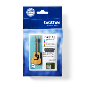 Brother LC-421XLVAL PagePack 4 pieza(s) Original Alto rendimiento (XL) Negro, Cian, Magenta, Amarillo Brother LC-421XLVAL PagePack 4 pieza(s) Original Alto rendimiento (XL) Negro, Cian, Magenta, Amarillo