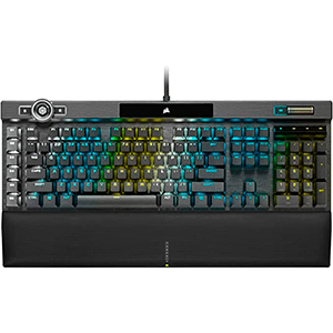 Corsair K100 RGB Optical-Mechanical Gaming teclado USB QWERTY Inglés, Español Negro para PC Hardware en GAME.es