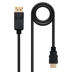 Nanocable Conversor Display Port a HDMI 0.5m Negro - Cable