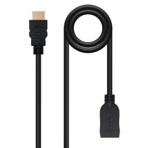 Nanocable Cable HDM 20 Prolongador A M-A H Negro 3 m Nanocable Cable HDM 20 Prolongador A M-A H Negro 3 m