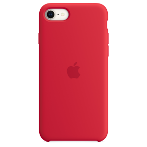 Apple iPhone SE Silicone Case Red - Funda