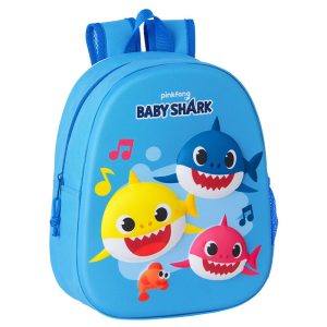 Mochila 3D Baby Shark 32cm