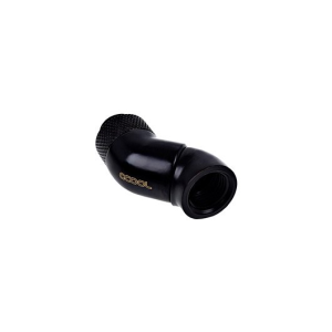 Alphacool Eiszapfen 45º Angulo Doble Negro - Racor