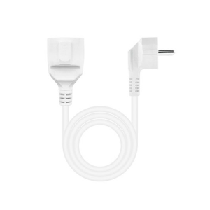 Nanocable Cable de Alimentación Alargador, Blanco, 2 m Nanocable Cable de Alimentación Alargador, Blanco, 2 m