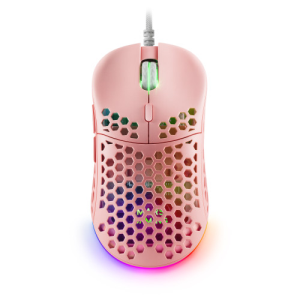 Mars Gaming MM55P Rosa Raton Gaming RGB Chroma Ultra-ligero 55g 12800 DPI