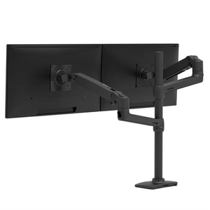 Ergotron LX Series LX Dual Stacking Arm, Tall Pole, Matte Black 101,6 cm (40") Abrazadera Negro