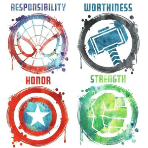 Vinilo decorativo Marvel