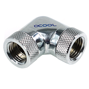 Alphacool HF 90º L Cromo - Racor