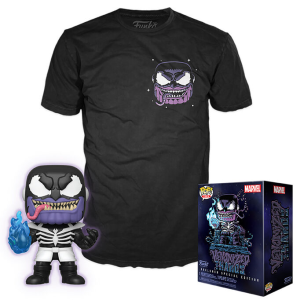 Set figura POP Tee Marvel Venom Venomized Thanos Exclusive Talla L