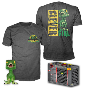 Set figura POP Tee Jurassic Park Velociraptor Exclusive Talla S