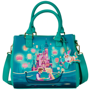 LoungeFly Castillo Rapunzel Enredados Disney - Bandolera