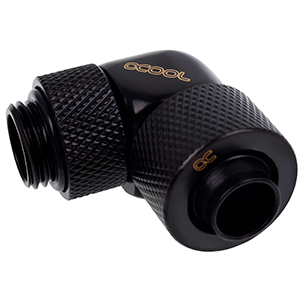 Alphacool Eiszapfen 90º Giratorio 13/10mm Negro - Racor