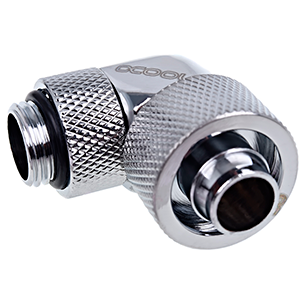 Alphacool Eiszapfen 90º Giratorio 16/10mm Cromo - Racor