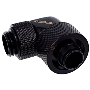 Alphacool Eiszapfen 90º Giratorio 16/10mm Negro - Racor