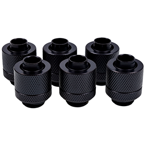Alphacool Eiszapfen 16/10mm - 27mm Negro 6uds - Racor