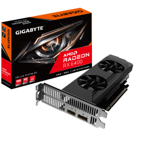 Gigabyte Radeon RX 6400 D6 Low 4GB GDDR6 - Tarjeta Grafica Gaming