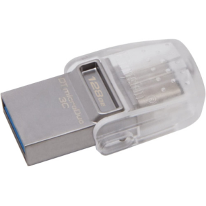 Kingston Technology DataTraveler microDuo 3C 128GB USB A / USB C Acero inoxida - Pendrive