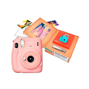 Fujifilm Instax Mini 11 Rosa Bundle 10xPostales - 10xPeliculas - Camara