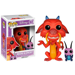 Figura POP Disney Mulan Mushu Cricket Figura POP Disney Mulan Mushu Cricket