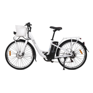 Youin Youride Paris 26´´ blanca bicicleta electrica de paseo rued