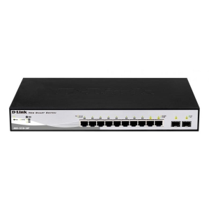 D-Link DGS-1210-10P Gestionado L2 Gigabit Ethernet (10/100/1000) Energía sobre Ethernet (PoE) 1U Negro