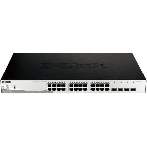 D-Link DGS-1210-28MP/E switch Gestionado L2 Gigabit Ethernet (10/100/1000) Energía sobre Ethernet (PoE) 1U Negro, Gris