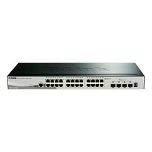 D-Link DGS-1510-28XMP Gestionado L2/L3 Gigabit Ethernet (10/100/1000) Energía sobre Ethernet (PoE) Negro, Gris
