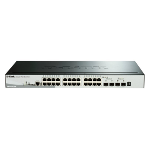 D-Link DGS-1510-28P switch Gestionado L3 Gigabit Ethernet (10/100/1000) Negro Energía sobre Ethernet (PoE)