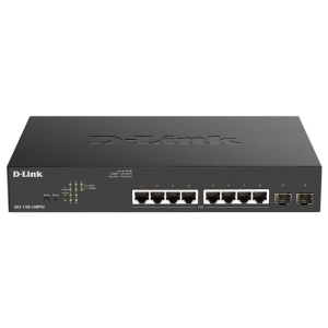 D-Link DGS-1100-10MPV2 Gestionado L2 Gigabit Ethernet (10/100/1000) Energía sobre Ethernet (PoE) 1U Negro