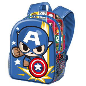 Mochila 3D Punch Capitan America Vengadores Avengers Marvel 31cm