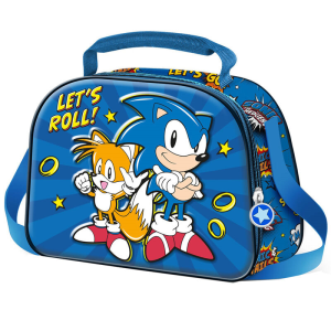 Bolsa portameriendas 3D Lets Roll Sonic The Hedgehot