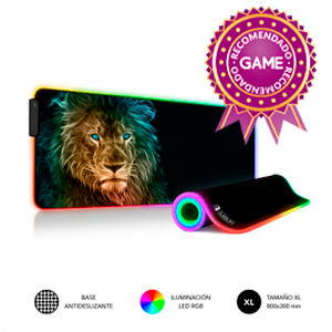 Subblim Leon Extra Grande RGB - Alfombrilla Gaming