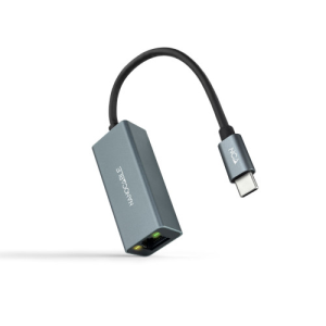 NanocableUSB-C a Ethernet Gigabit 10/100/1000 Mbps Aluminio Gris 15cm - Cable
