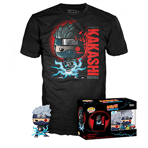 Set figura POP & Tee Naruto Kakashi Exclusive Talla L