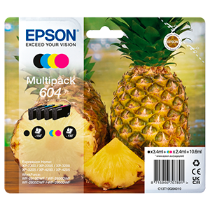 Epson 604 Rendimiento estándar Negro, Cian, Magenta, Amarillo - Cartucho Impresora