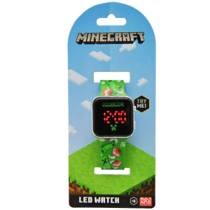 Minecraft Led Verde - Reloj