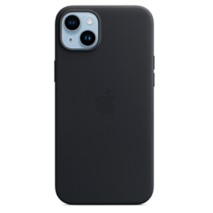 Apple iPhone 14 Plus Leather Case Midnight - Funda