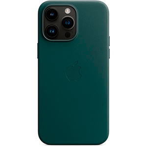 Apple iPhone 14 Pro Max Leather Case Forest Green - Funda