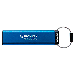 Kingston Technology IronKey Keypad 200 32GB USB A 3.2 Gen 1 (3.1 Gen 1) Azul - Pendrive