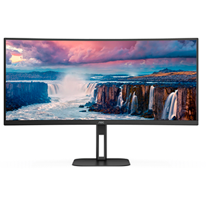 AOC V5 CU34V5C/BK LED display 86,4 cm (34") 3440 x 1440 Pixeles Wide Quad HD Negro