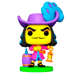 Figura POP Disney Villains Hook Black Light Exclusive