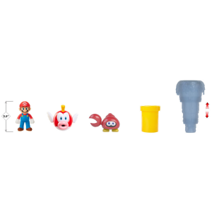 Set diorama Sparkling Waters Super Mario Bros 6cm