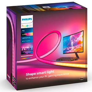 Philips Hue Play Gradient Lightstrip 24´´-27´´- Tira Led Inteligente para PC Hardware en GAME.es