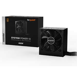 be quiet! System Power 10 450W 20+4 pin ATX Negro - Fuente Alimentacion