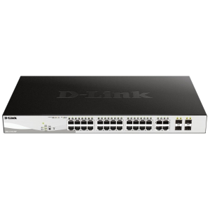 D-Link DGS-1210-24P Gestionado L2 Gigabit Ethernet (10/100/1000) Energía sobre Ethernet (PoE) Negro