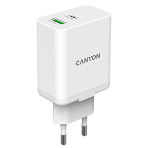 Canyon CNE-CHA20W03 USB C 20w Carga Rapida Blanco - Cargador