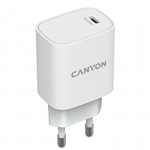 Canyon CNE-CHA20W02 USB C 20w Carga Rapida Blanco - Cargador